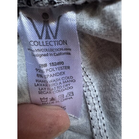 Black & White Tribal Print Leggings Plus Size By VIV Collection Polyester/Spande - Picture 9 of 15